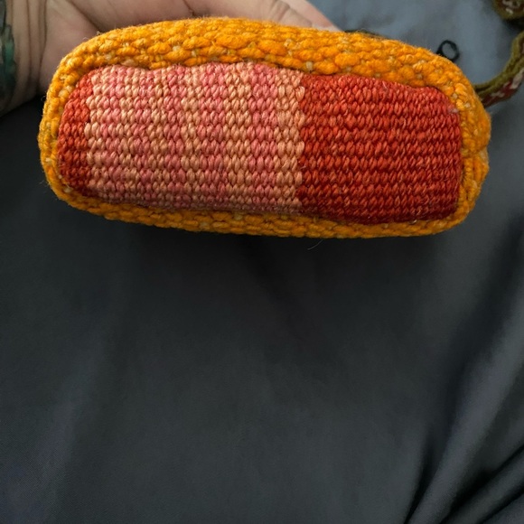 Handcrafted Multicolor Woven Pouch - Picture 3 of 4